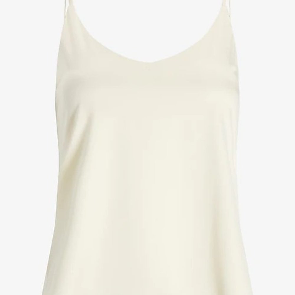 BNWT Satin V-Neck Pajama Cami in Swan 121 - Picture 4 of 4